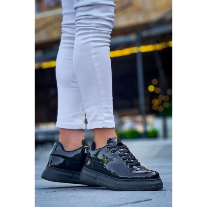 KB-X20 Kuback Kömür Rugan  Günlük Erkek Ayakkabı