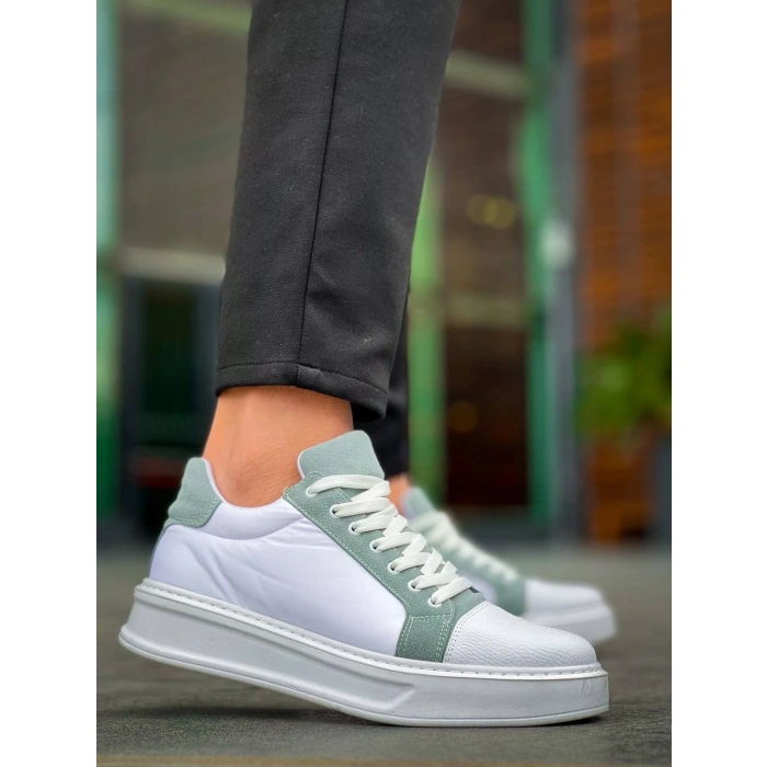 KB-X46 Kuback Beyaz Bebe Mavi Yüksek Beyaz Taban Günlük Spor Ayakkabı