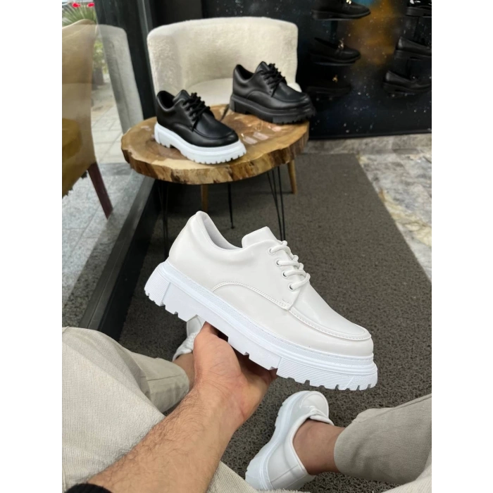 KB-X6 Kuback Beyaz Cilt Günlük Erkek Ayakkabı