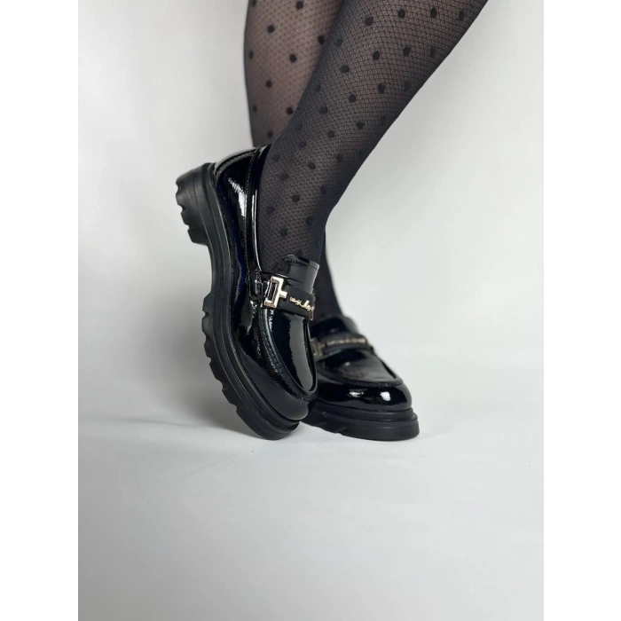 KB-ZN103 Kuback Kömür Rugan Günlük Kadın Babet