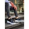KB-056 Kuback Siyah Rugan Beyaz Yüksek Taban Günlük Spor Ayakkabı