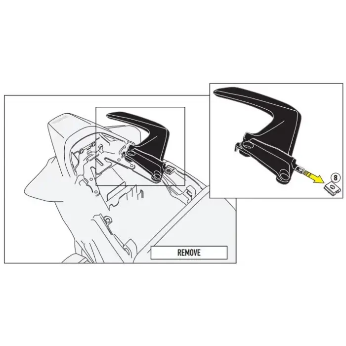 GIVI 1132KIT HONDA VFR 800 F (14-20) YAN ÇANTA TAŞIYICI BAĞLANTI KITI