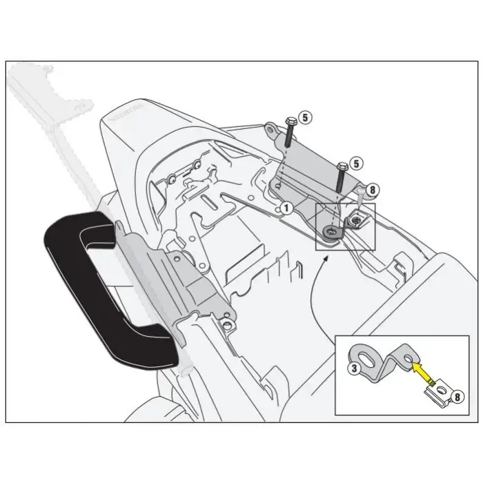 GIVI 1132KIT HONDA VFR 800 F (14-20) YAN ÇANTA TAŞIYICI BAĞLANTI KITI