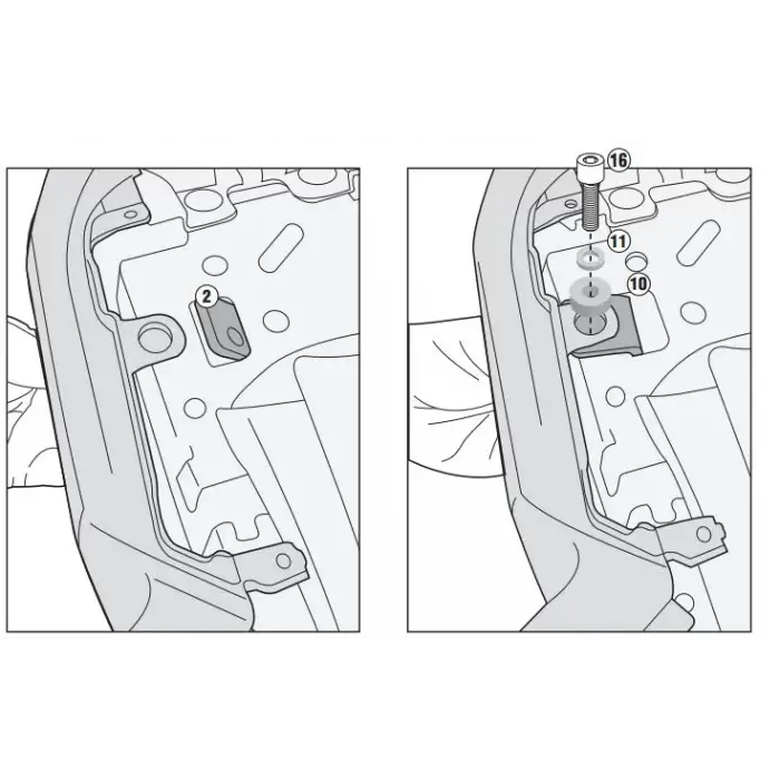 GIVI 2118FZ YAMAHA MT-07 (14-17) ARKA ÇANTA TAŞIYICI