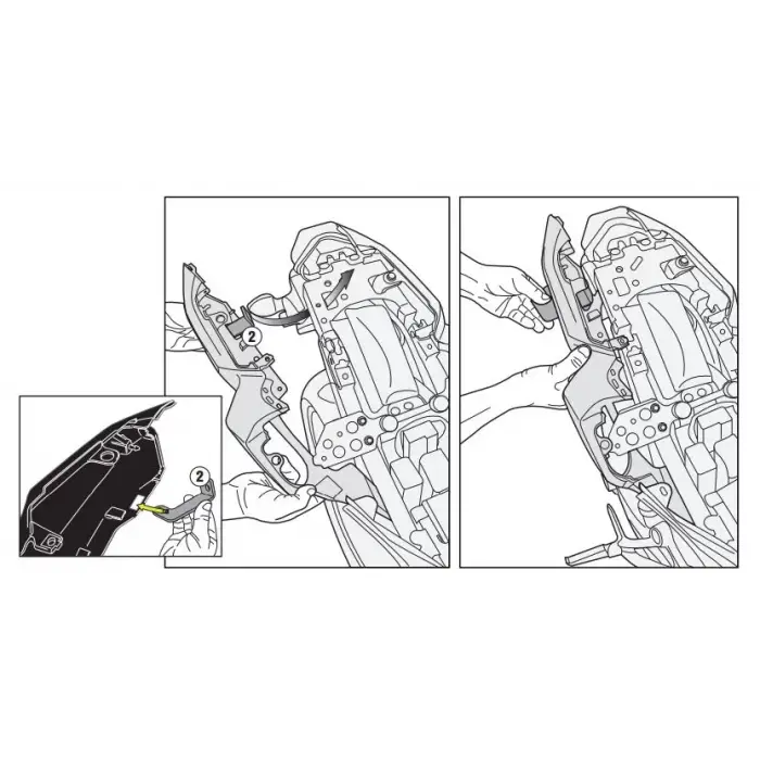 GIVI 2118FZ YAMAHA MT-07 (14-17) ARKA ÇANTA TAŞIYICI