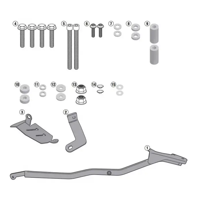 GIVI 2118FZ YAMAHA MT-07 (14-17) ARKA ÇANTA TAŞIYICI