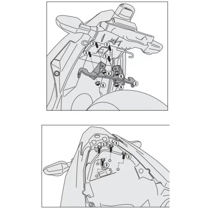 GIVI 4108FZ KAWASAKI NINJA 300 (13-18) ARKA ÇANTA TAŞIYICI