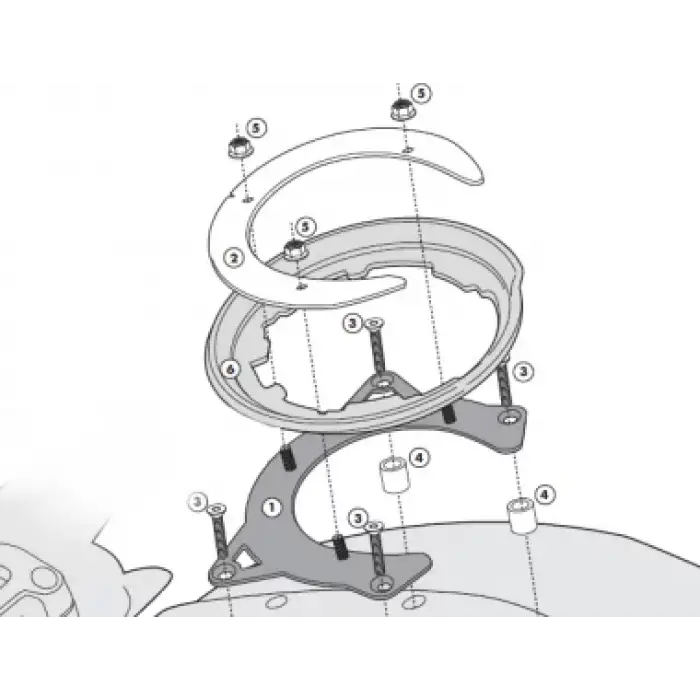 GIVI BF09 DEPOÜSTÜ ÇANTA APARATI (DUCATI)