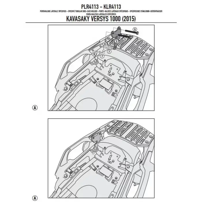 GIVIPLR4113KAWASAKIVERSYS1000(15-16)YANÇANTATAŞIYICI