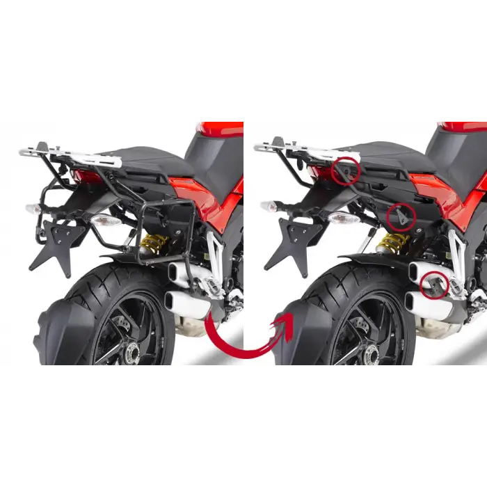 GIVI PLR7401 DUCATI MULTISTRADA 1200 (10-14) YAN ÇANTA TAŞIYICI
