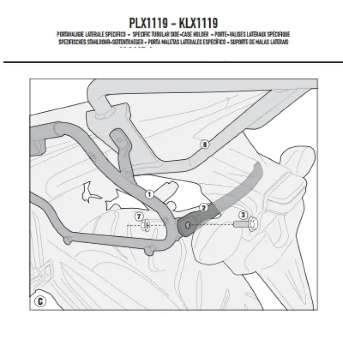 GIVIPLX1119HONDACB500F-CBR500R(13-15)YANÇANTATAŞIYICI