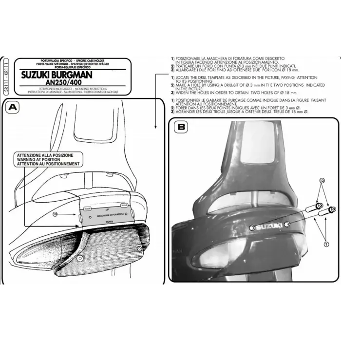 GIVISR111SUZUKIBURGMAN250-400(98-02)ARKAÇANTATAŞIYICI