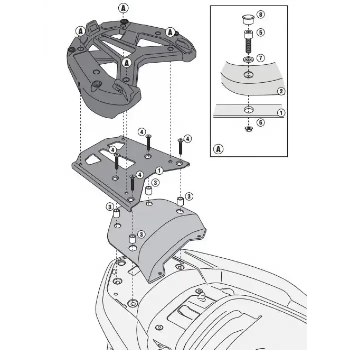 GIVISR1123HONDAFORZA300ABS(13-17)ARKAÇANTATAŞIYICI