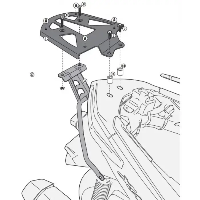 GIVISR2111YAMAHAX-MAX400(13-16)ARKAÇANTATAŞIYICI