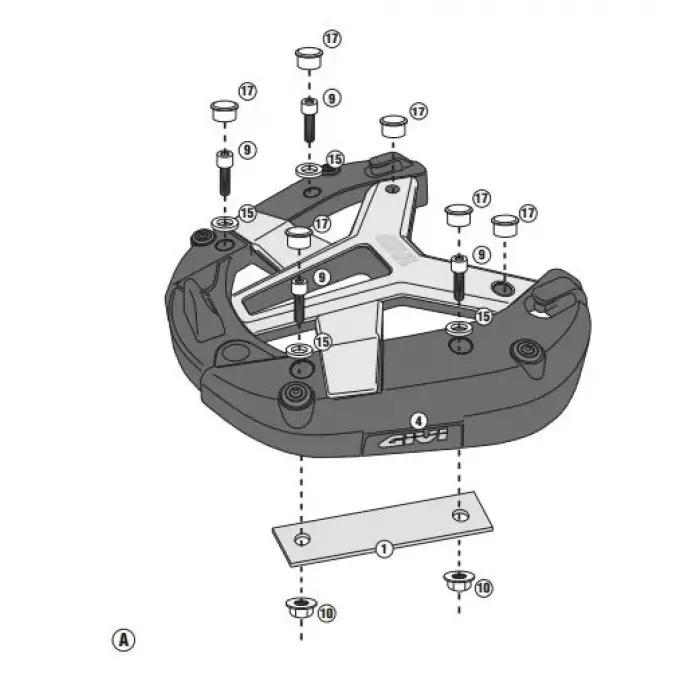 GIVISR2111YAMAHAX-MAX400(13-16)ARKAÇANTATAŞIYICI