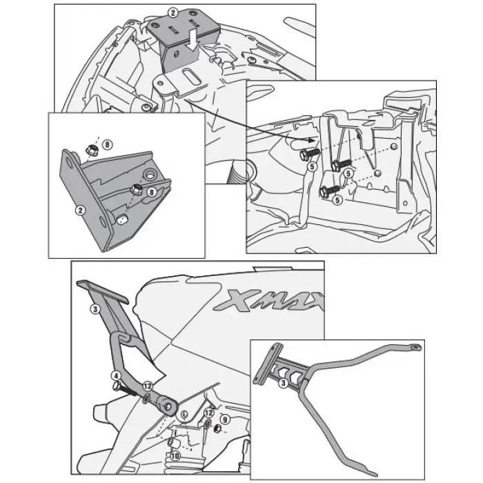 GIVISR2111MYAMAHAX-MAX400(13-16)ARKAÇANTATAŞIYICI