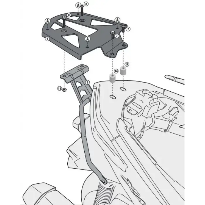 GIVISR2117YAMAHAX-MAX125-250(14-17)ARKAÇANTATAŞIYICI