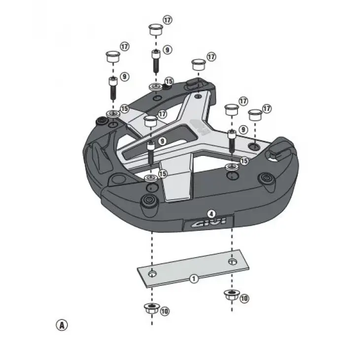 GIVISR2117YAMAHAX-MAX125-250(14-17)ARKAÇANTATAŞIYICI