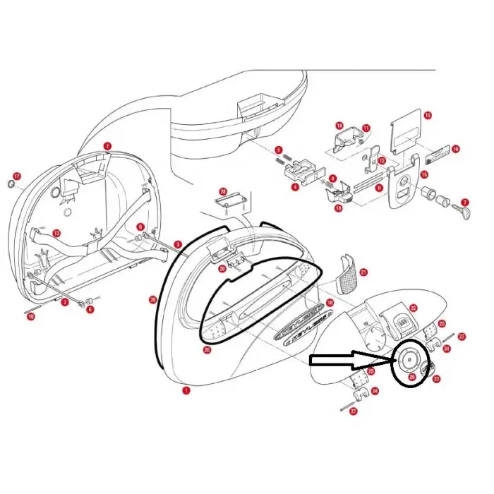 GIVI Z545 ÇANTA LOGO PLAKASI E41