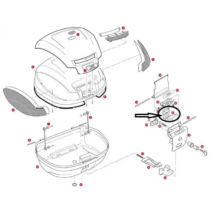 GIVIZ644NRÇANTAAÇMADÜĞMESİTRK33-TRK46-V46-E370