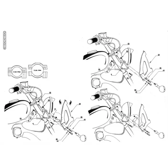 KAPPA AS100A2K UNIVERSAL RÜZGAR SİPERLİK BAĞLANTISI