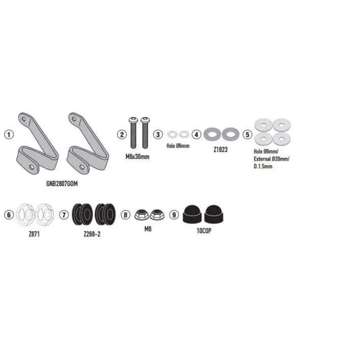 KAPPA D1190KITK HONDA PCX 125 (21-24) RÜZGAR SİPERLİK BAĞLANTISI