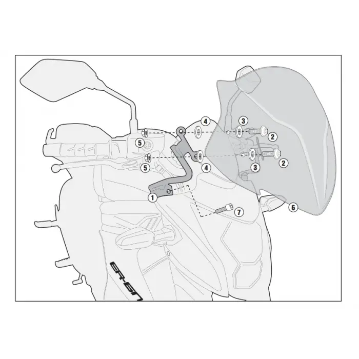 KAPPA KA4104 KAWASAKI ER-6N 650 (12-16) RÜZGAR SİPERLİK