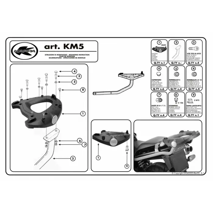 KAPPA KM5 UNIVERSAL ALT TABLA (MONOKEY)