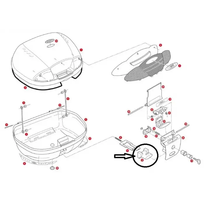 KAPPA Z645RK ÇANTA DÜGME ALT K35-K46