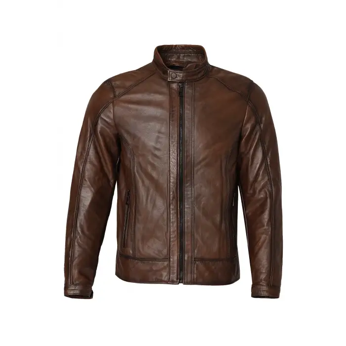 VEXO MOTO DERİ MONT ANTİK KAHVE