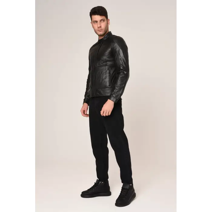 VEXO MOTO DERİ MONT SİYAH