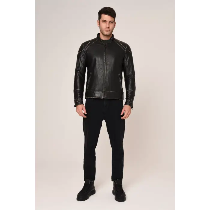 VEXO VINTAGE DERİ MONT SİYAH