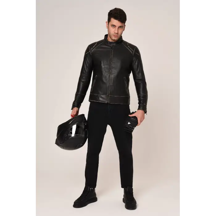 VEXO VINTAGE DERİ MONT SİYAH