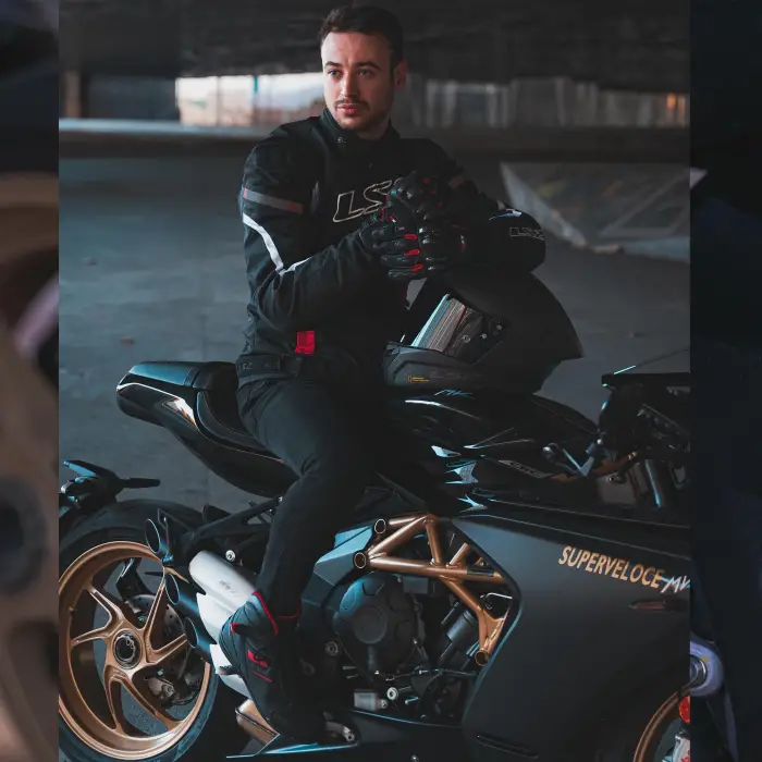 LS2 GARRA WP BOT SİYAH-KIRMIZI