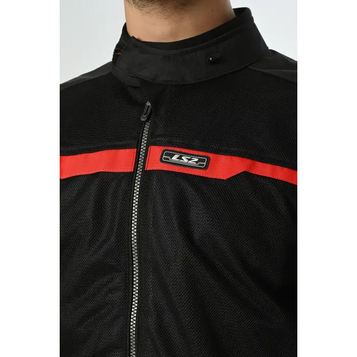 LS2 RIVA MONT SİYAH-KIRMIZI