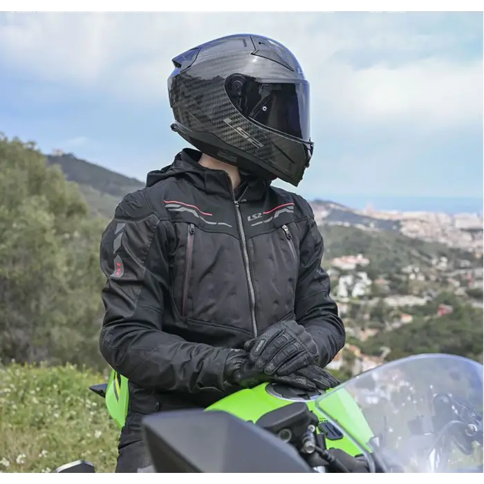 LS2 ZIRCONIUM EVO MONT SİYAH-KIRMIZI