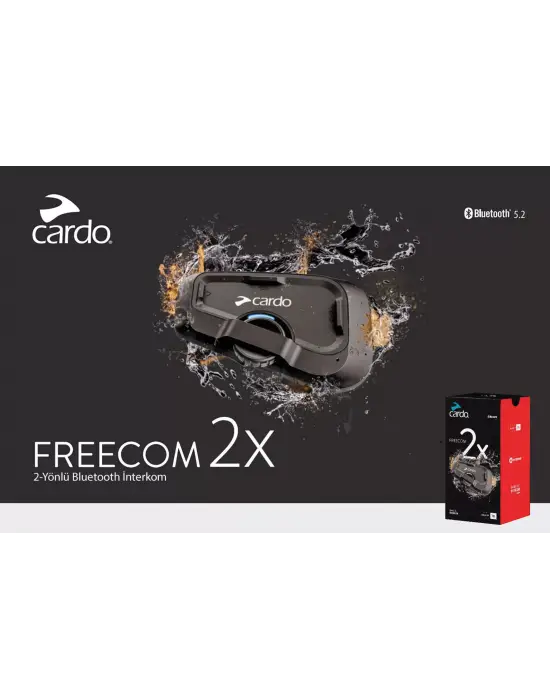 CARDO FREECOM 2X JBL BLUETOOTH VE INTERCOM (İKİLİ PAKET)