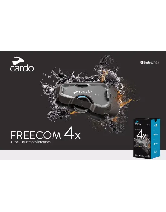 CARDO FREECOM 4X JBL BLUETOOTH VE INTERCOM (İKİLİ PAKET)