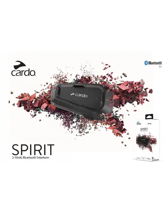 CARDO SPIRIT BLUETOOTH VE INTERCOM (TEKLİ PAKET)