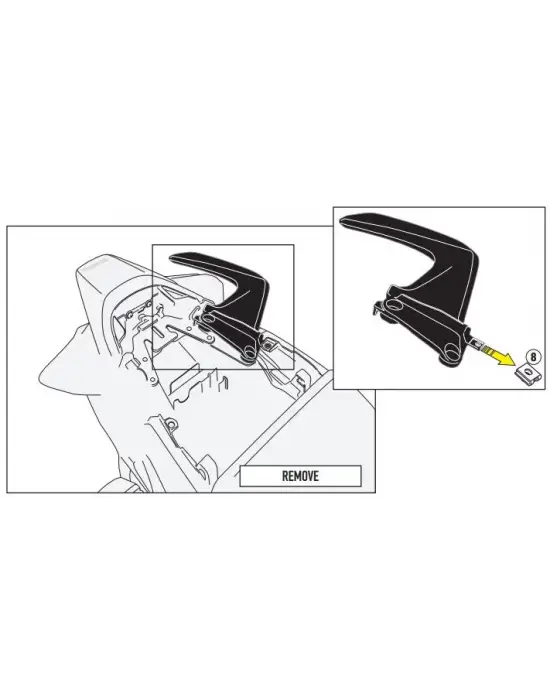 GIVI 1132KIT HONDA VFR 800 F (14-20) YAN ÇANTA TAŞIYICI BAĞLANTI KITI