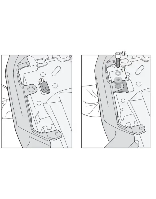 GIVI 2118FZ YAMAHA MT-07 (14-17) ARKA ÇANTA TAŞIYICI