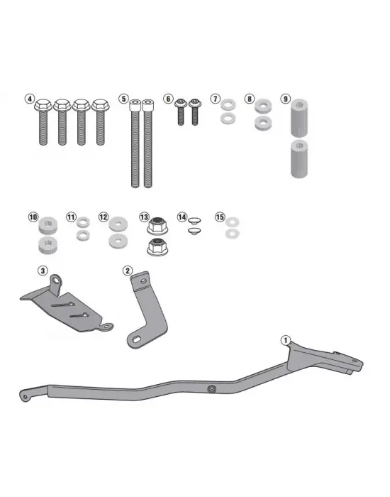 GIVI 2118FZ YAMAHA MT-07 (14-17) ARKA ÇANTA TAŞIYICI