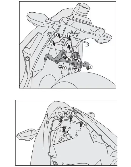 GIVI 4108FZ KAWASAKI NINJA 300 (13-18) ARKA ÇANTA TAŞIYICI