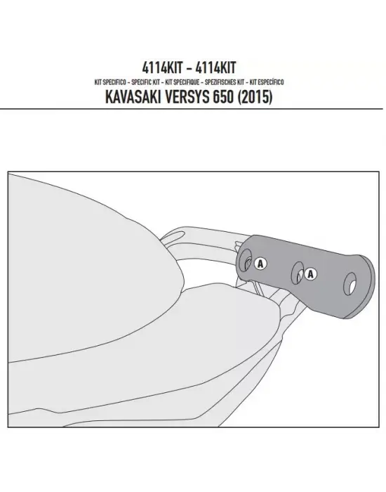 GIVI 4114KIT KAWASAKI VERSYS 650 (15-24) YAN ÇANTA TAŞIYICI BAĞLANTI KITI
