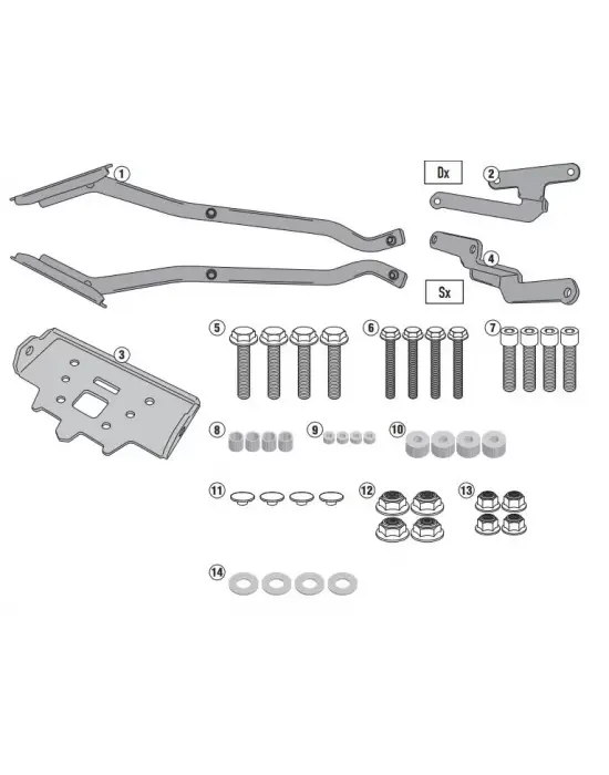 GIVI 4116FZ KAWASAKI Z300 (15-16) ARKA ÇANTA TAŞIYICI