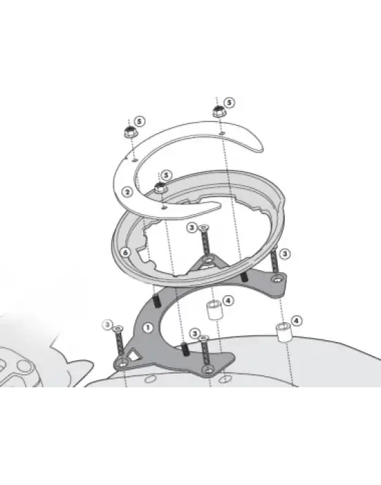 GIVI BF09 DEPOÜSTÜ ÇANTA APARATI (DUCATI)