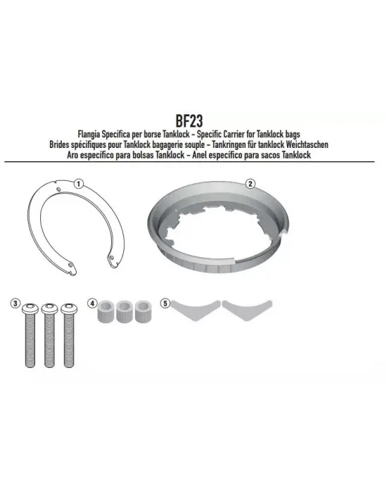 GIVI BF23 DEPOÜSTÜ ÇANTA APARATI (YAMAHA)