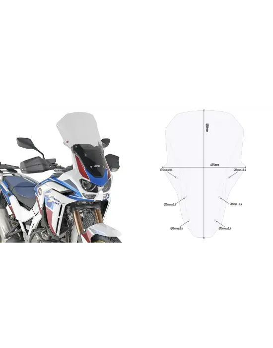 GIVI D1178ST HONDA CRF1100L AFRICA TWIN (24-26) - AFRICA TWIN ADV.SPORTS (20-26) RÜZGAR SİPERLİK