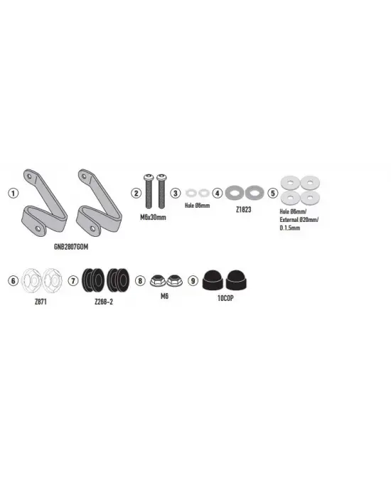 GIVI D1190KIT HONDA PCX 125 (21-24) RÜZGAR SİPERLİK BAĞLANTISI