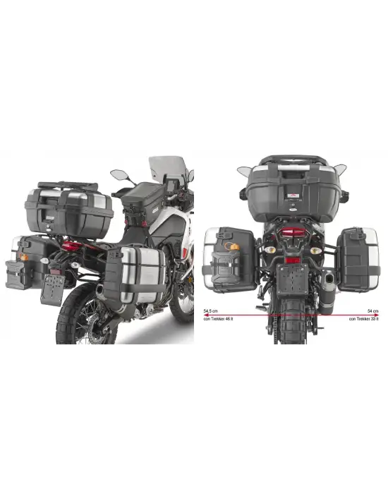 GIVI PLO2145MK YAMAHA TENERE 700 (19-24) - TENERE 700 WORLD RAID (22-25) YAN ÇANTA TAŞIYICI